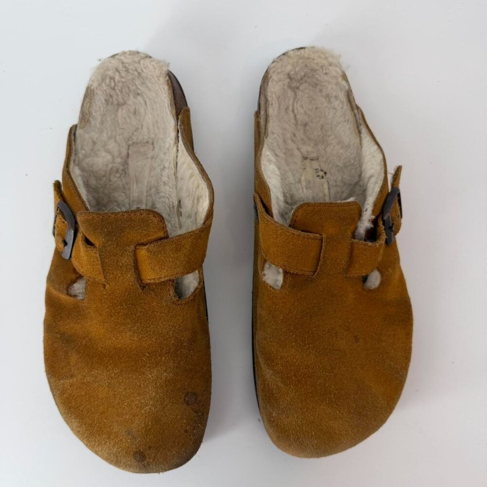 Birkenstock Brown Shearling Mules 40 US 9,5 - Picture 2 of 4